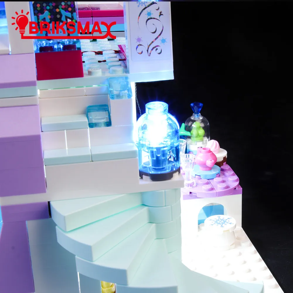 BRIKSMAX Led Lighting Kit for Frozen Elsas Magical Ice Palace Not Include The Lego Set Compatible with Lego 41148 Building Blocks Model