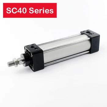 

SC40 Series air pneumatic cylinder 40mm bore 25-1000mm stroke double acting aluminum air cylinder Standard cylinder pneumatic