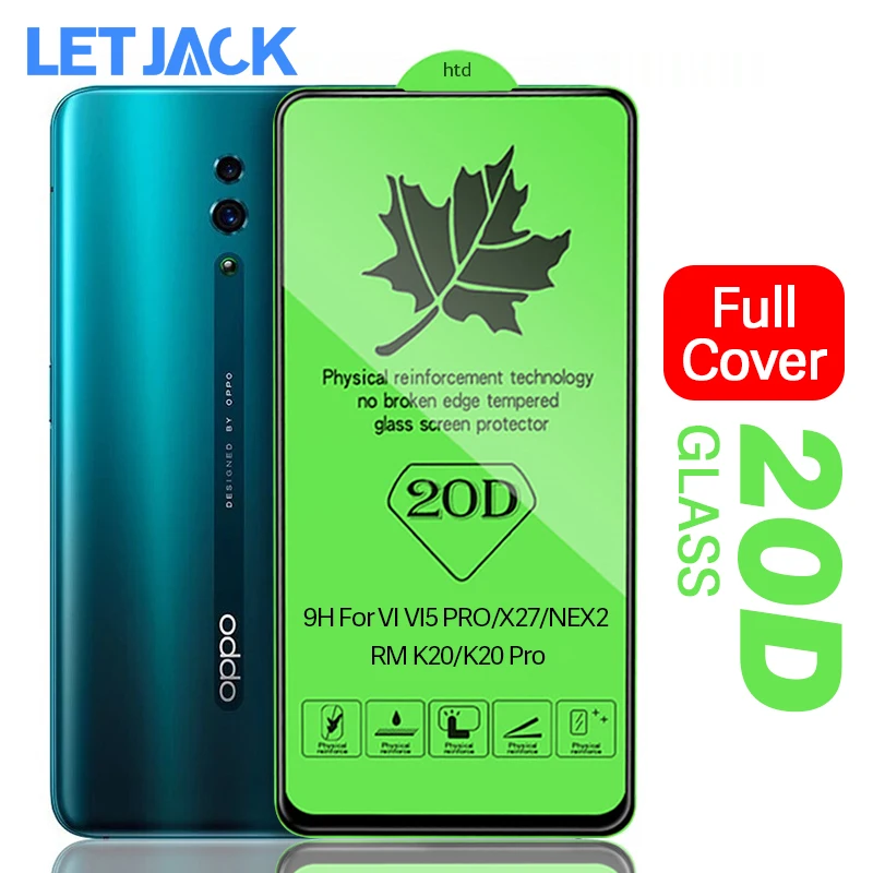 

20D Edge Tempered Glass for Oppo A9 A5S A7 R17 ONE Realme 2 F11 Pro R15 Reno V15 Realme X Screen Protector Protective Glass Film