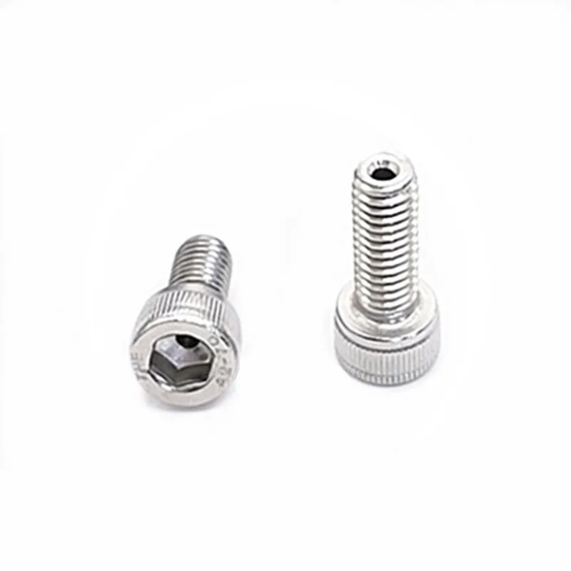 PATIKIL M8x35mm Hexagonal Tapón Tornillo, 3 Juego Cilíndrico Hueco Perno Tuerca Kit Lámpara Roscado Tornillos Pasante Agujero Sujetadores, 304 Inoxidable Acero