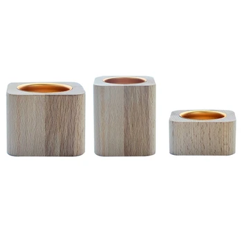 

3-Piece Succulent Flower Candle Home Holder Pen Table Holder Decoration Pot Decoration