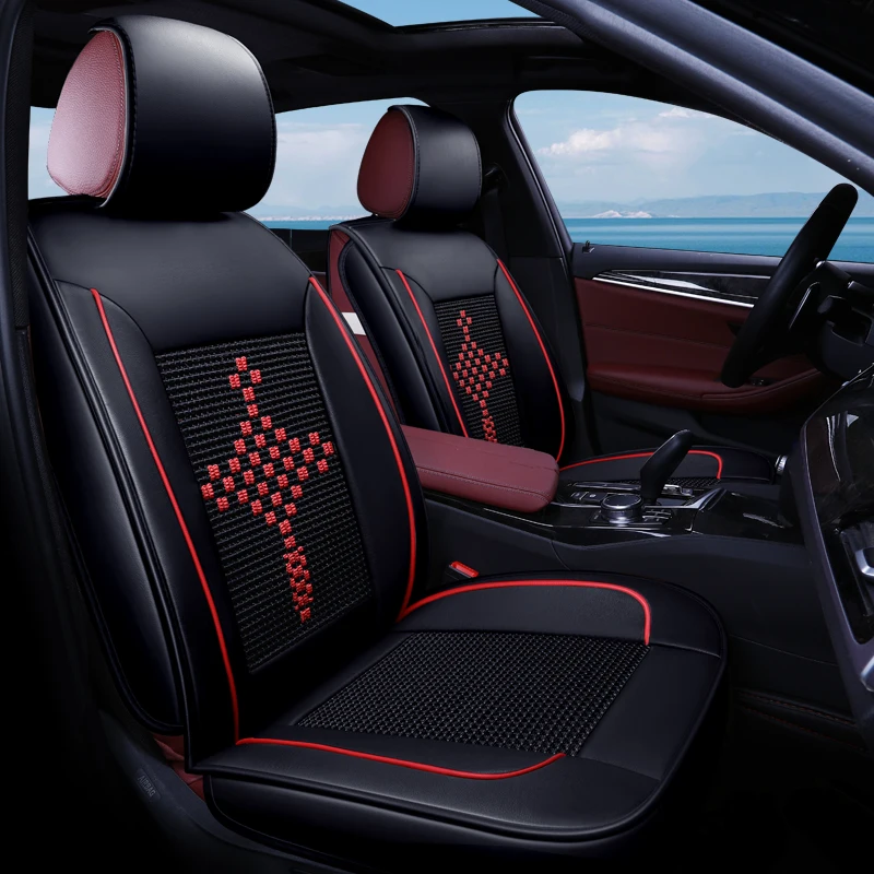  Car Seat Cover Full Set PU Leather Vehicle Seat Protector Auto for Mitsubishi Asx 2017 Carisma Ecli