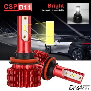 

2pcs H4 H11 H8 H9 LED Headlight Bulbs IP68 Waterproof Low Beam/Fog Light 6500K Bright White Quick Installation LED Lamp
