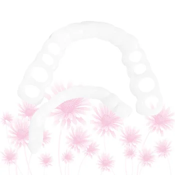 

2 Box Simulated Smile Teeth Set Artificial Teeth Cosmetic Teeth Set for Men Women (Round Box OPP Package)