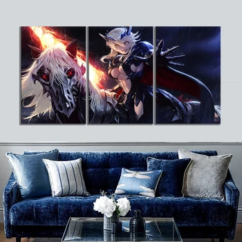 

HD Game Pictures Saber Alter Fate/Grand Order Game Poster Animation Art Canvas Paintings for Home Decor