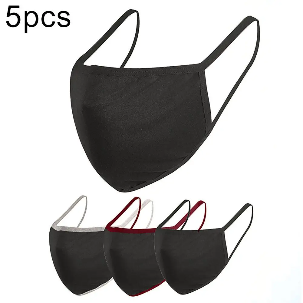 

5Pcs Breathable Cotton PM2.5 Filter Replaceable Anti-Haze Windproof Mouth Masks