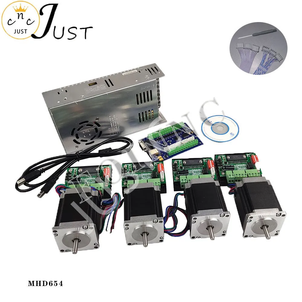

Promotion, CNC router kit 4 axis, 4 TB6560 stepper motor driver + interface board + 4 Nema23 270 Oz-in motors + power supply