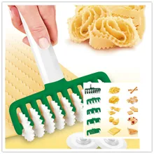 Urządzenie do produkcji makaronu maszyna do cięcia Spaghetti maszyna postrzępione zęby nóż do makaronu przenośny plastikowy kołowrotek do makaronu tanie i dobre opinie CN (pochodzenie) Z tworzywa sztucznego
