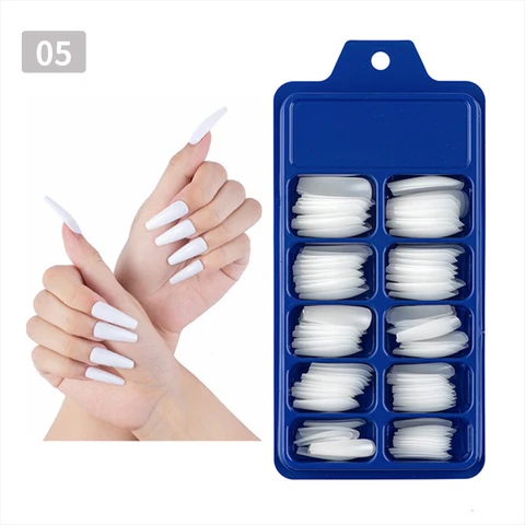 Box Quick Building Nail Mold Tips Nail Dual Forms Finger Extension Nail Art UV Extend Gel Nail Extension Tool
