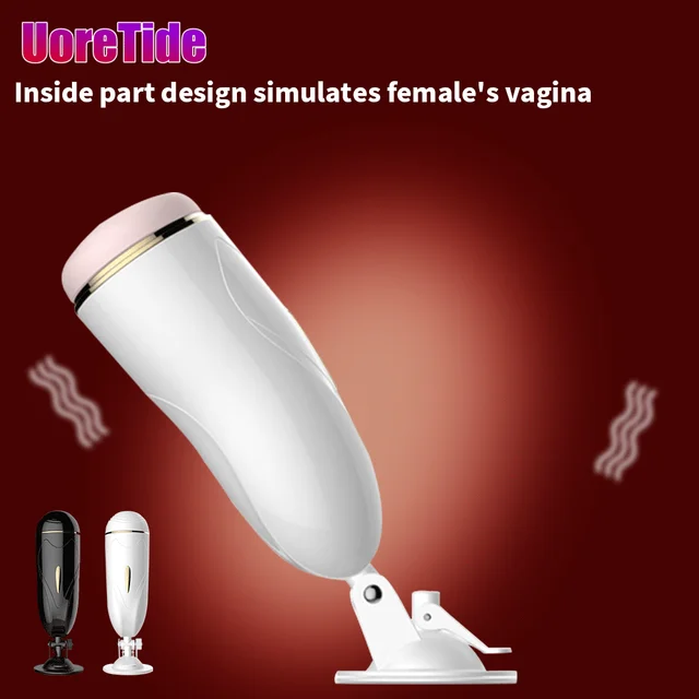 Suction Cup Hands free Aircraft Cup Men s Electric Masturbation Retractable Full automatic Adult Sex Products