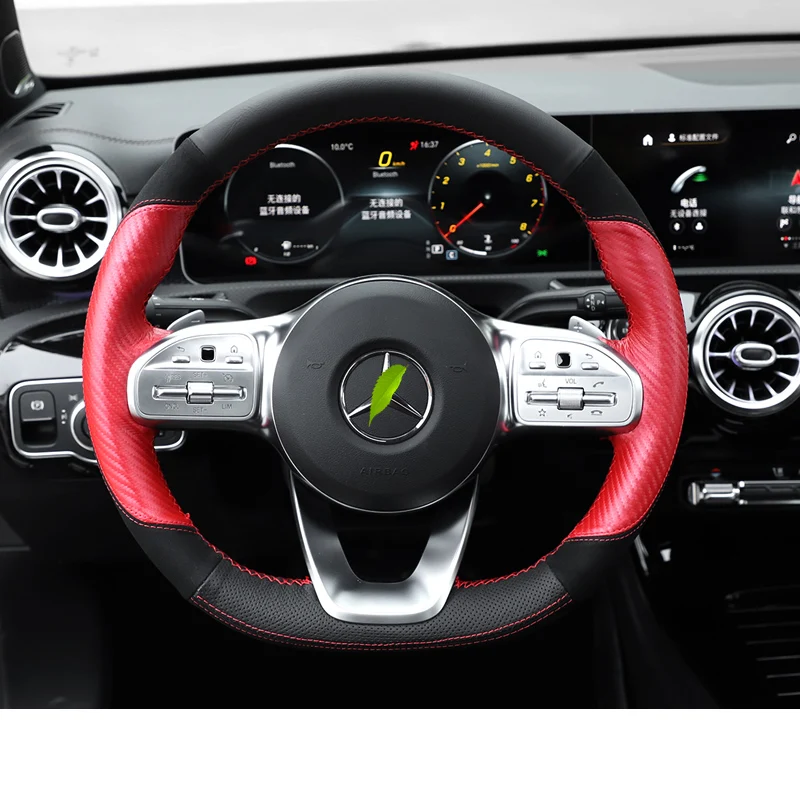 Lsrtw2017 для Mercedes Benz A Class A180 A200 крышка рулевого колеса автомобиля ручной работы аксессуары для формовки - Название цвета: type 1