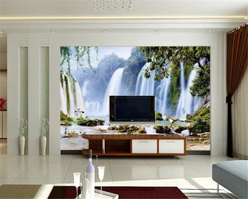 

Decor Mural 3d Silk Wallpaper Large Landscape Waterfall Living Room Bedroom Decorated With Advanced Digital Print Wallpaper