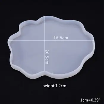 

Crystal Epoxy Resin Mold Irregular Coaster Casting Silicone Mould Making Tool N58F