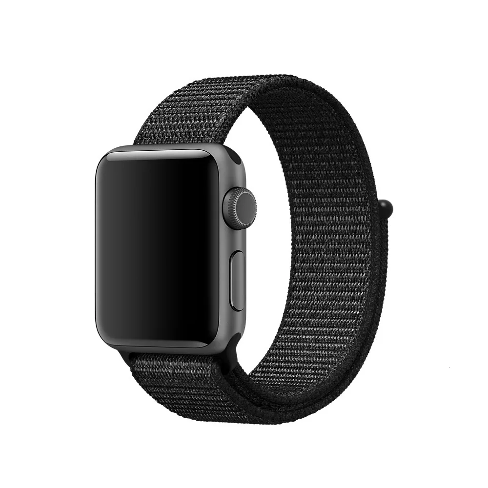 Новый Высокое качество нейлон спортивная петля Replacment ремешок для Apple Watch Series 1 2 3 Легкий мягкий дышащий тканый ремешок 38 42 мм