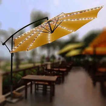 

Umbrella Light 104led Outdoor Yard Landscape Lamp Parasol Lights Chain Romantic 8 Modes Festival Patio Lighting Durable