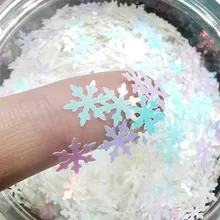 Nail-Art-Decorations Paillettes Snowflake Sequin Glitter Loose DIY 3D 8mm Ultra-Thin