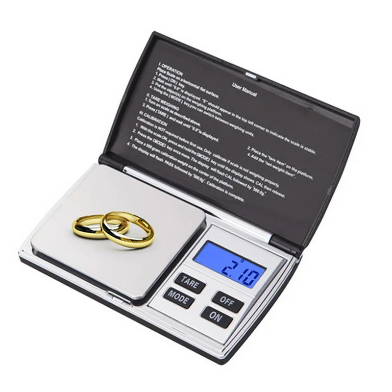 

100/200/300/500/0.01/0.1g Accurate Digital Jewelry Scale Lcd Display Pocket Scale Gram Weighing For Kitchen Jewelry Medicine