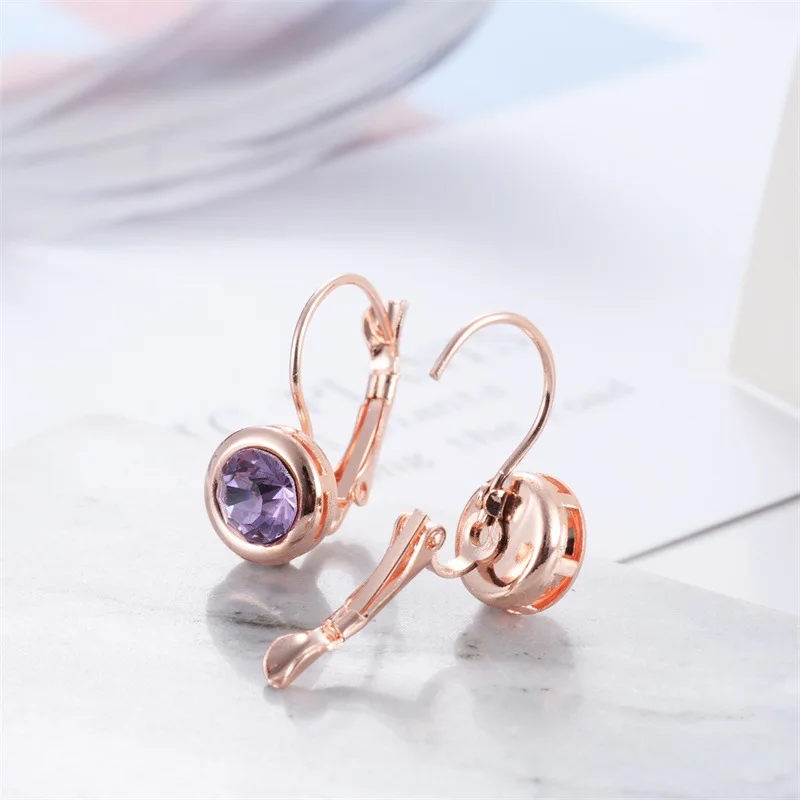 VWKTUUN модные серьги из кубического циркония красочные Эффектные серьги-гвоздики для женщин хрустальные вечерние свадебные ювелирные серьги Новинка