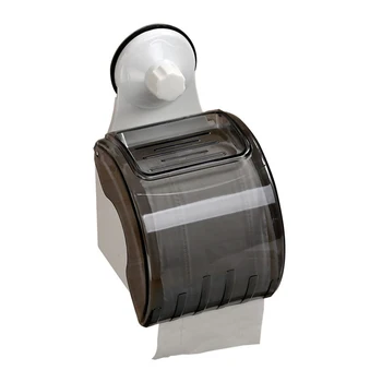 

Easy Install Bathroom Accessories Toilet Sturdy Modern Roll Paper Holder Moisture Proof Wall-mounted Suction Cup Waterproof Home