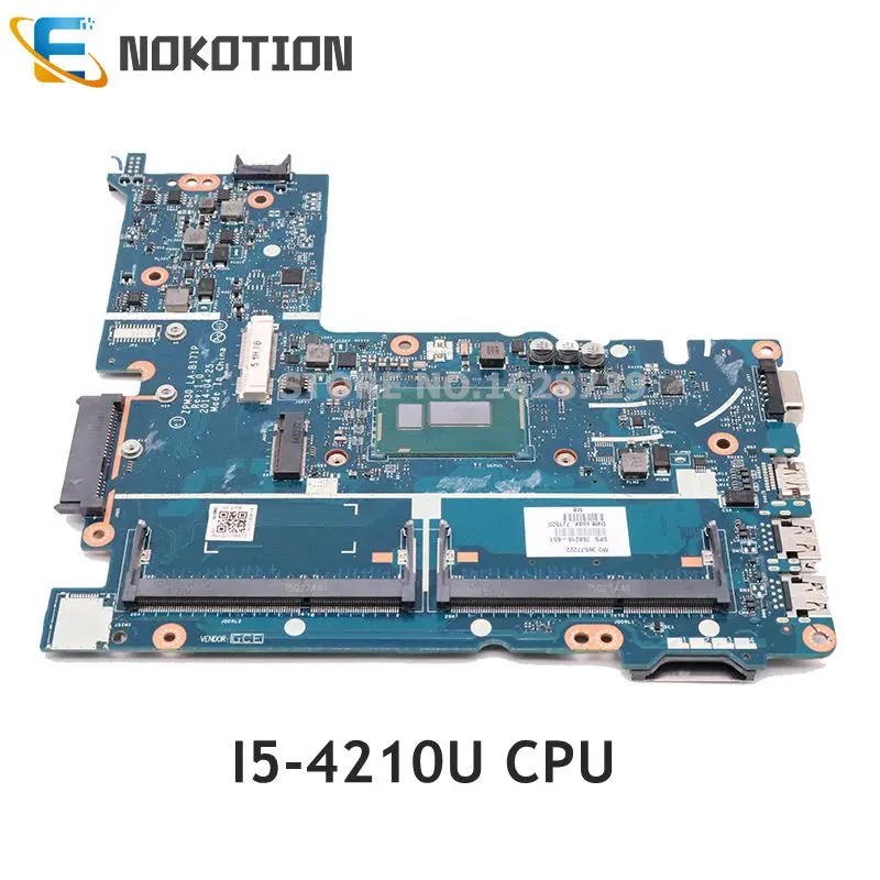 Материнская плата NOKOTION 768216-601 768216-501 768216-001 для ноутбука HP Probook 430 G2 SR1EF I5-4210U ЦП DDR3L