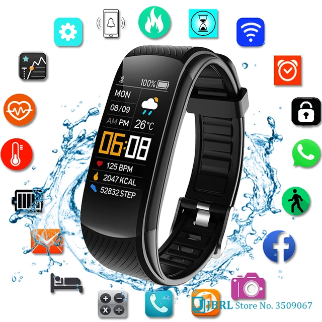 2021 Smart Watch Men Women Sport Smartwatch Fitness Tracker Watch For Android iOS Heart Rate Monitor Electronic Clock Waterproof 1