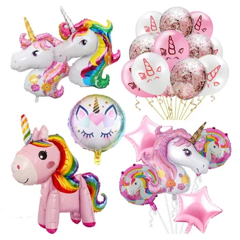 

Unicorn Theme Party Supplies Kids Birthday Unicorn Balloons Banner Unicorn Balloon Wedding Baby Shower Decoration