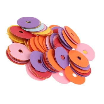 

90Pack Multi-Colors 25mm Dia Piano Felt Front Rail Regulating Punchings Keyboard Balance Washers Repair Parts