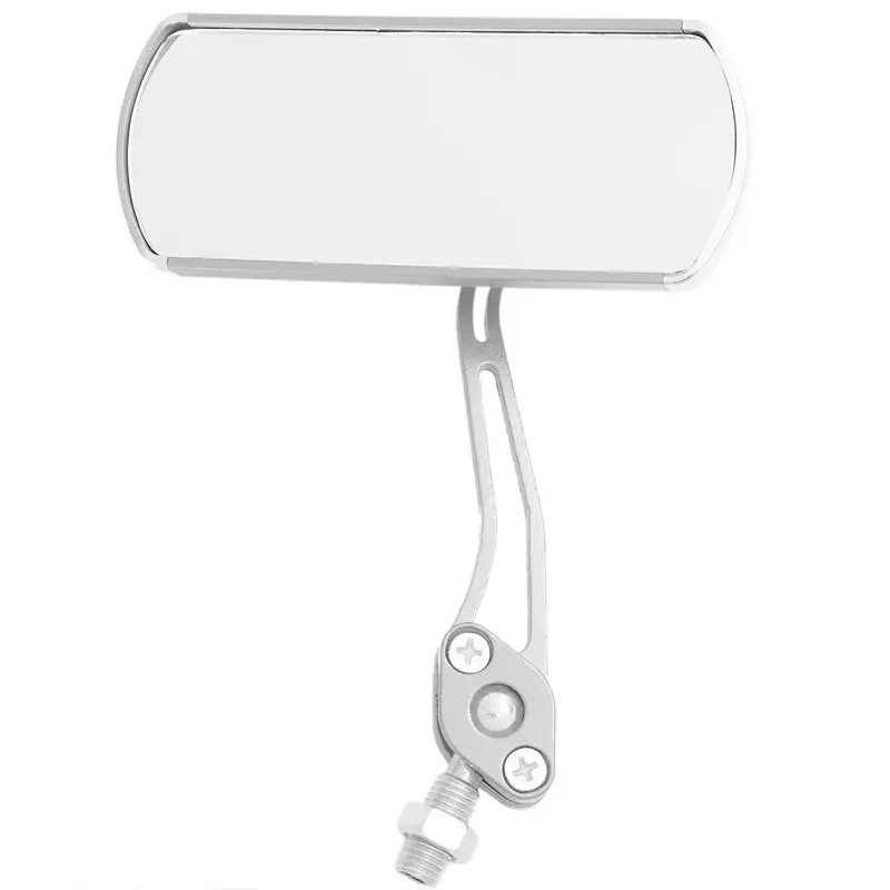 2Pcs/Pair Expanded Aluminum Alloy Bicycle Rearview Mirror Bike Rectangle Mirror Bicycle Wide Horizon With Holde