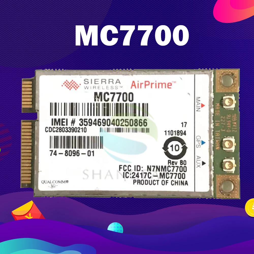 WLAN-карта 3G для Sierra MC7700 GOBI4000 Mini PCI-e HSPA 100 Мб LTE Беспроводная WWAN GPS | Компьютеры и офис
