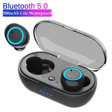 TWS 5 0 Bluetooth Wireless Earphone Sports Waterproof Sports Headset Touch Control Music Earbuds Headphones For Xiaomi Phone