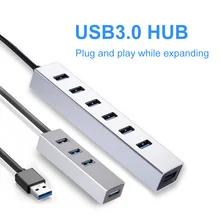OFCCOM концентратор USB мульти 3,0 концентратор USB Высокоскоростной разветвитель 4/7 порт все в одном для ПК Windows Macbook компьютерные аксессуары