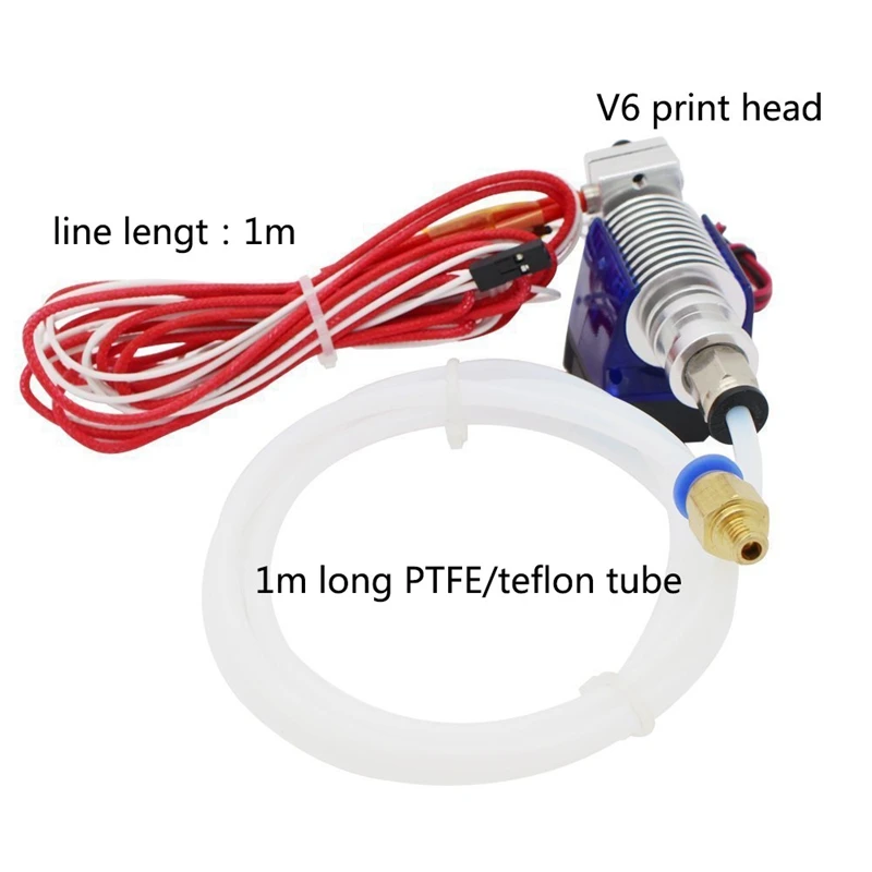 V6 Hotend полный комплект TopDirect 3d принтер j-головка V6 Горячий Конец с охлаждающим вентилятором экструдер печатающая головка из нержавеющей стали сопло горло для