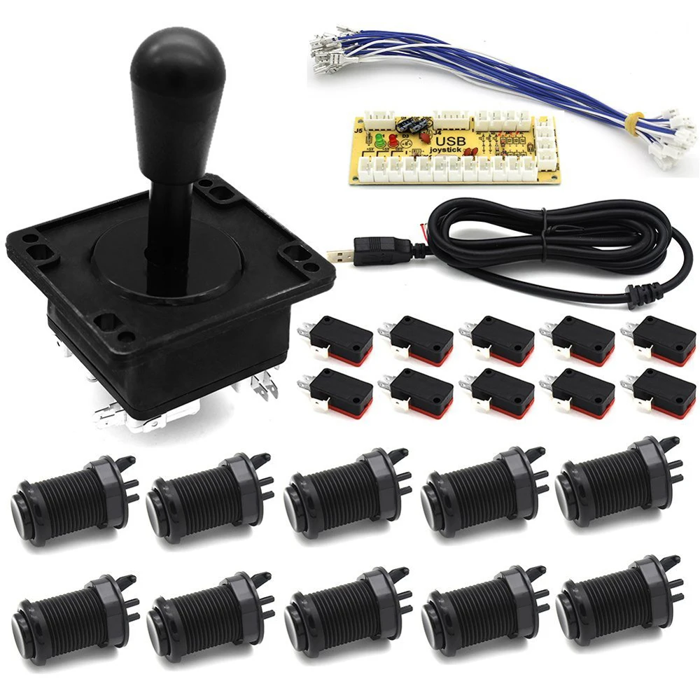 Аркадный джойстик DIY Kit Нулевая задержка аркадный DIY Kit USB энкодер для ПК аркадный испанский джойстик+ американские кнопки для аркадной игры Mame