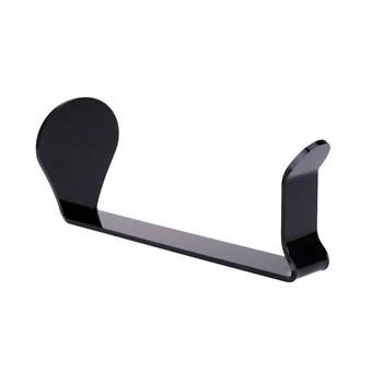 

Headset Hanger Acrylic Universal Mount Display Earphone Holder C Shape Rack Bracket Black Stable Durable Stand Desk