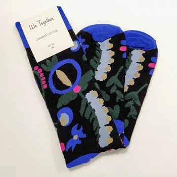 

Sock for men and woman, 100% cotton, color black stamping Flower's, size 40-46