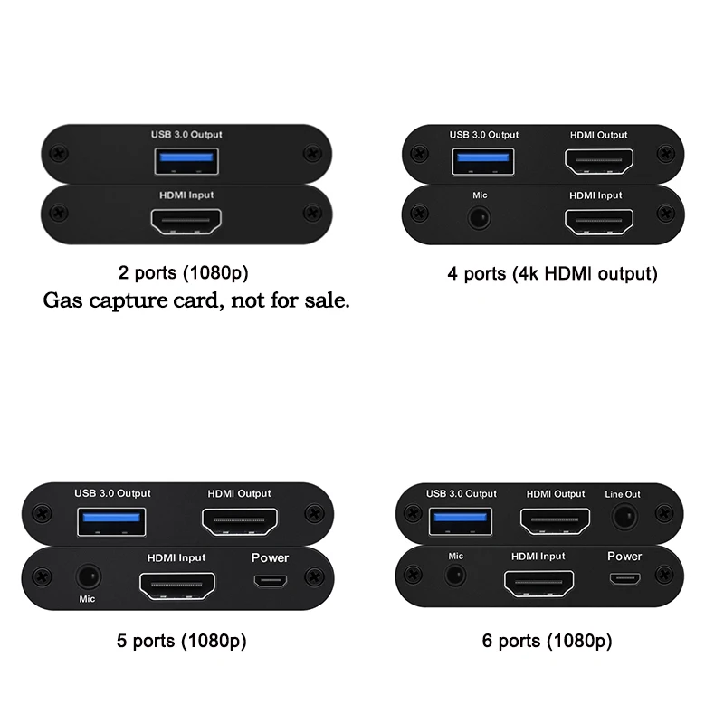 Карта видеозахвата HDMI к USB3.0 карта ключ 4K60Hz игра прямая трансляция с микрофоном