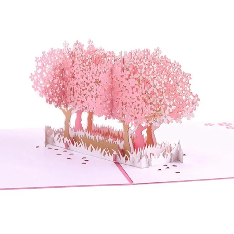 Креативные 3D карты полые поздравительные открытки изысканный и нежный дизайн