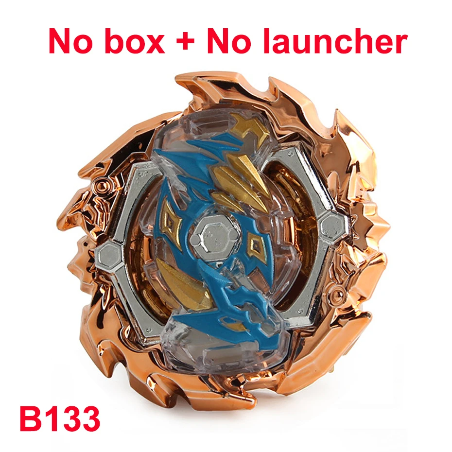 Beyblade Burst B133 B134 B135 ограниченная Золотая версия Обновление вариации Черный навалом один гироскоп металлический Бог Fafnir волчок игрушки - Цвет: B133g Nolauncher