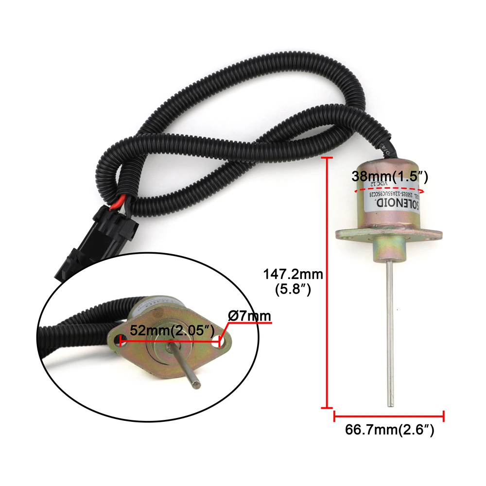 12V Выключение выключения соленоида Перевозчик 25-38109-05 1503ES-12A5SUC9SCC28 SA-4668-S
