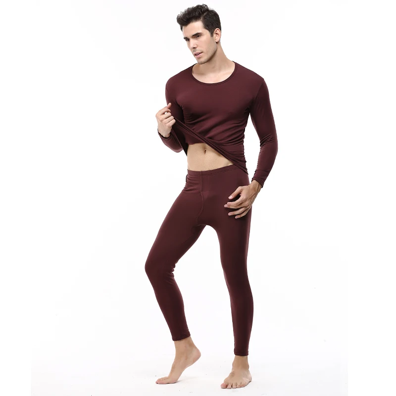 Popular 2019 New Winter Men Thermal Underwear Sets Elastic Warm Fleece Long Johns for Men Polartec Breathable Thermo Underwear Suits
