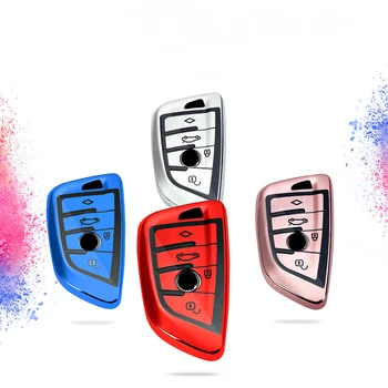 

For BMW X1 X3 X5 X6 Series 1 2 5 7 F15 F16 E53 E70 E39 F10 F30 G30 AutoAccessories Creative New Soft TPU Full Cover Car Key Case