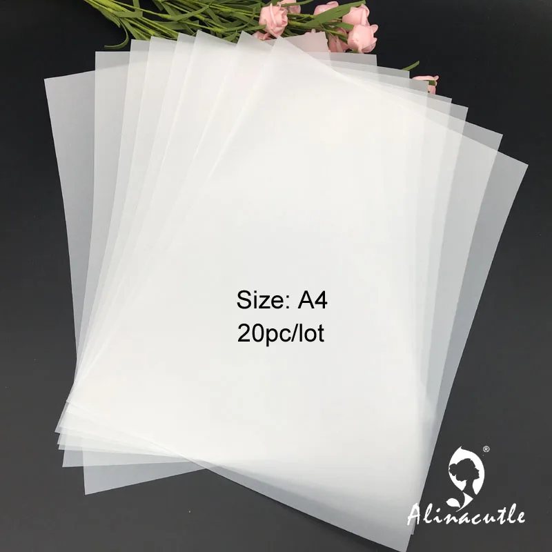 20pcs A4 Vellum Paper Acetate Paper Pack Design Paper Scrapbooking paper pack handmade paper craft Background Alinacraft scrapbook stamps for sale