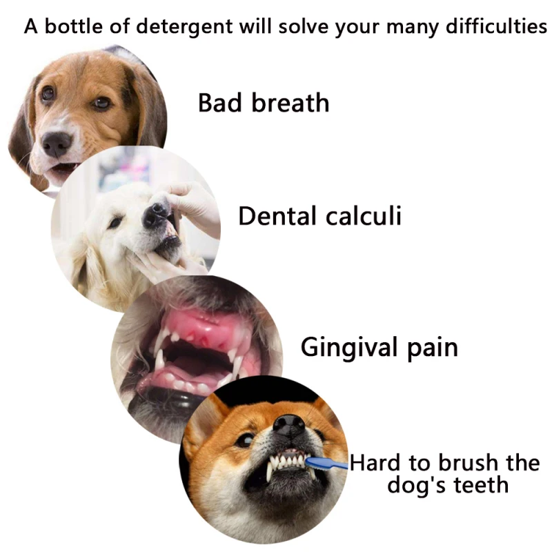 Освежитель дыхания для собак, освежитель дыхания для собак и кошек, очиститель для ухода за зубами, 30 мл