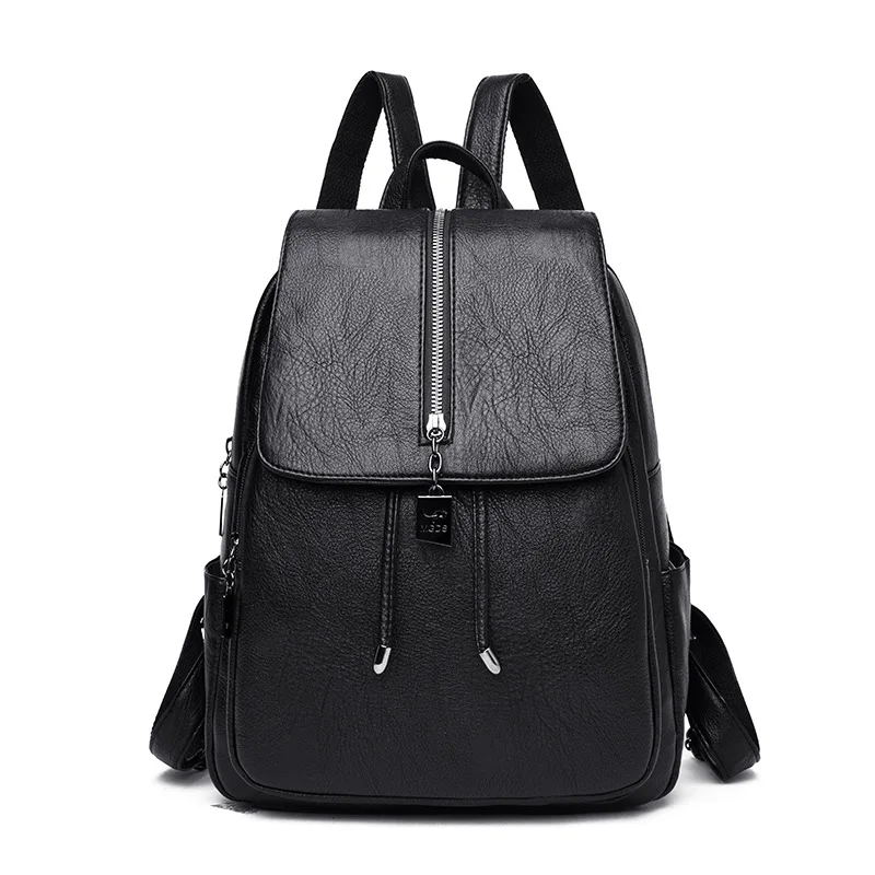 

Baggage Girls 2019 New , Simple Retro-European Style, Middle-style Youth Leisure Backpack Girls'Baggage