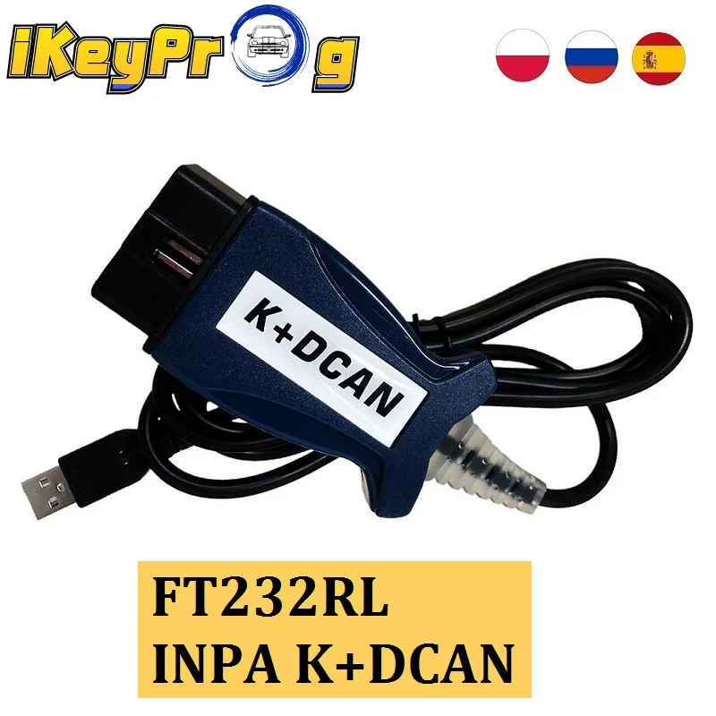 Новый переключатель INPA K + DCAN с поддержкой Line CAN чипом FTDI FT232RL диагностический