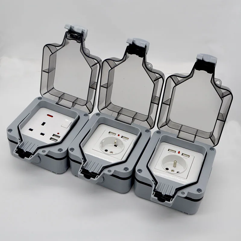 10 шт. водонепроницаемые розетки USB 250 В 16 А|Электрические розетки| |