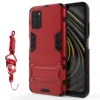 Armure hybride avec bande étui pour xiaomi redmi 9 puissance 9A 9C support protéger couverture de téléphone pour POCO M3 X3 NFC C3 F2 Pro Fundas ► Photo 1/6