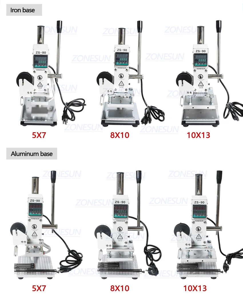 ZONESUN ZS-90 Digital Leather Hot Foil Stamping Machine Machine