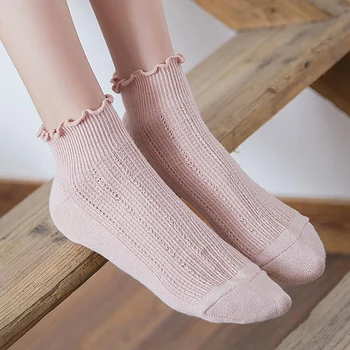

Cute Women Ankle Socks Sweet Ruffles Princess Student socks Sale Japanese Harajuku College hot Wind Casual Cotton Girls