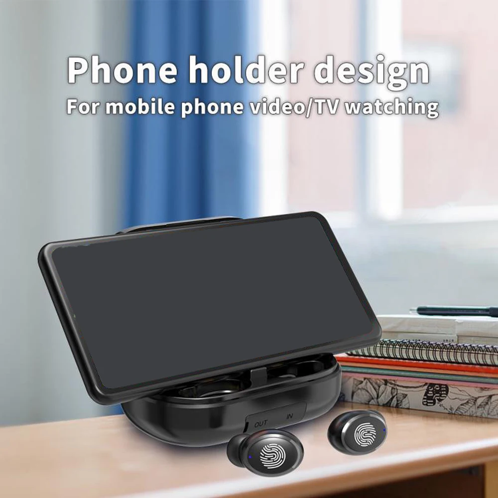 TWS 5,0 Bluetooth наушники 9D стерео беспроводные наушники IPX7 водонепроницаемые наушники спортивные наушники с аккумулятором 4000 мАч